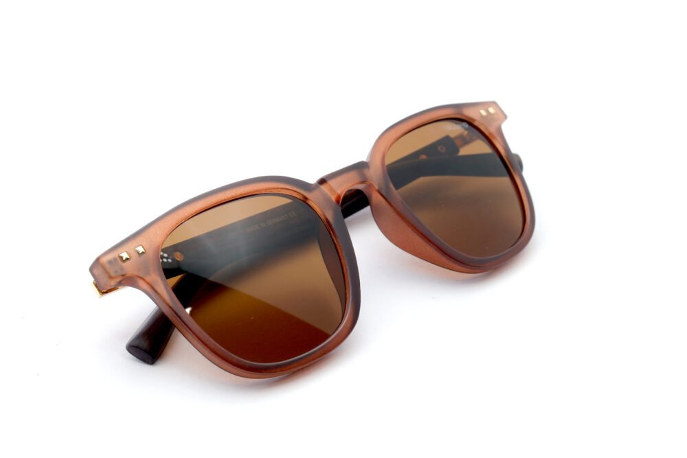 Brown Men Rim Polarized Wayfarer